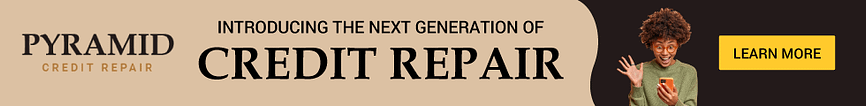 pyramid credit repair banner for free credit evaluation
