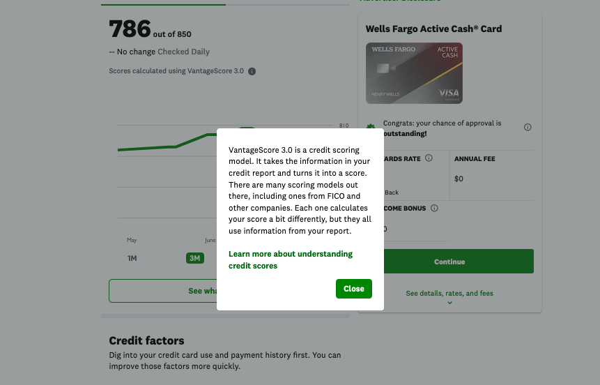 A person comparing their Credit Karma score to other sources