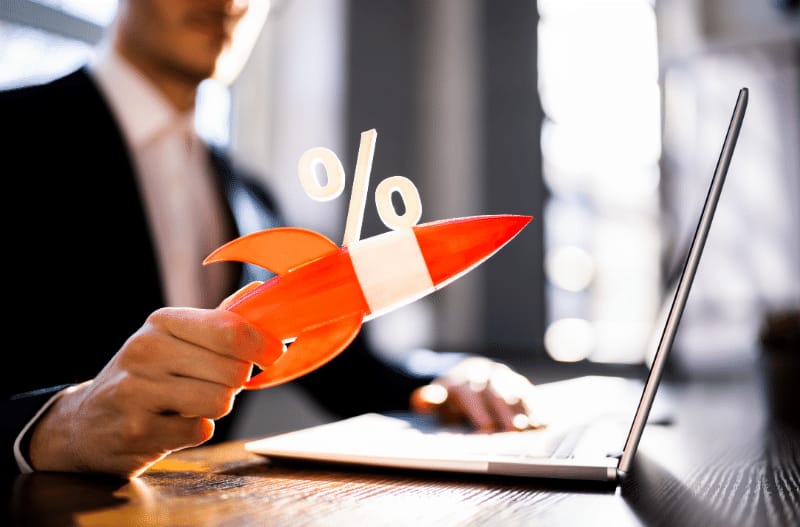 A graph showing how compound interest formula works